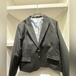 NWT J.Crew Factory black 2 button blazer.